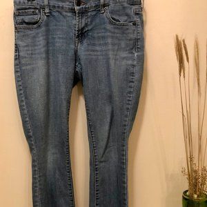 Light denim curvy skinny jeans 6 short